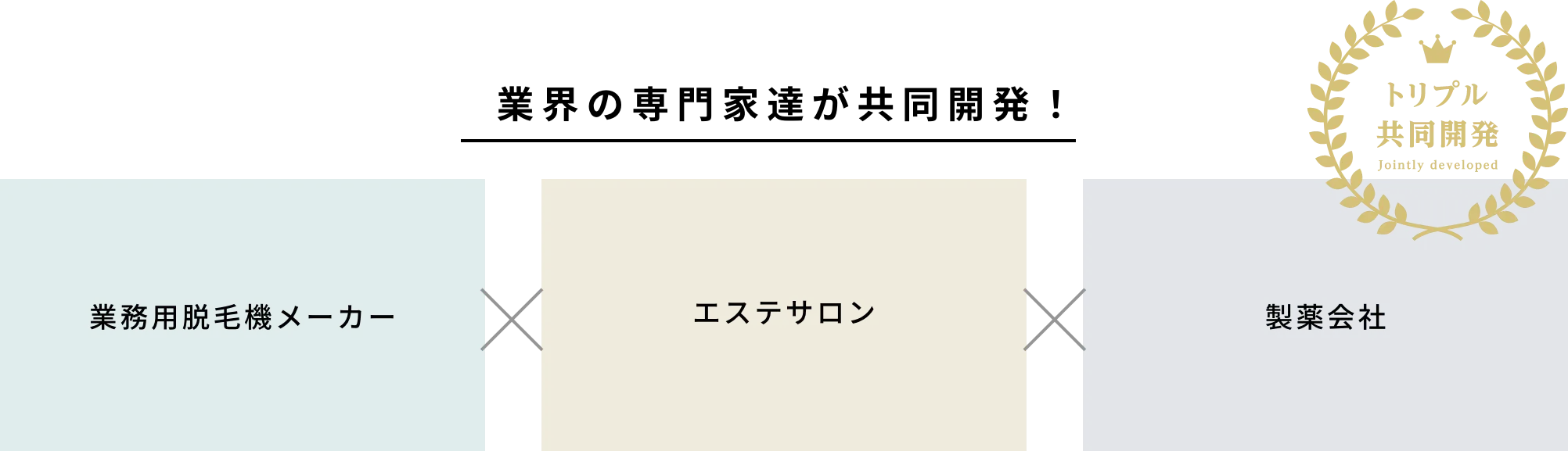 業界の専門家達が共同開発！