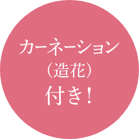 カーネーション（造花）付き！